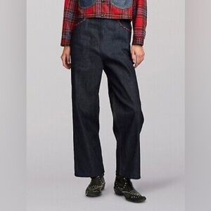 Pendleton Dark Blue Wide Leg High Waisted Jeans